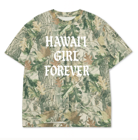 PRE ORDER: HAWAI‘I GIRL FOREVER CAMO TEE